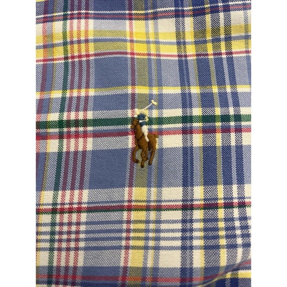 Polo Ralph Lauren‎ Oxford Shirt Button Up Multicolored Plaid Long Sleeve XXL - Picture 6 of 11
